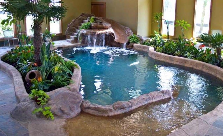 Desain Kolam Renang Air Mancur